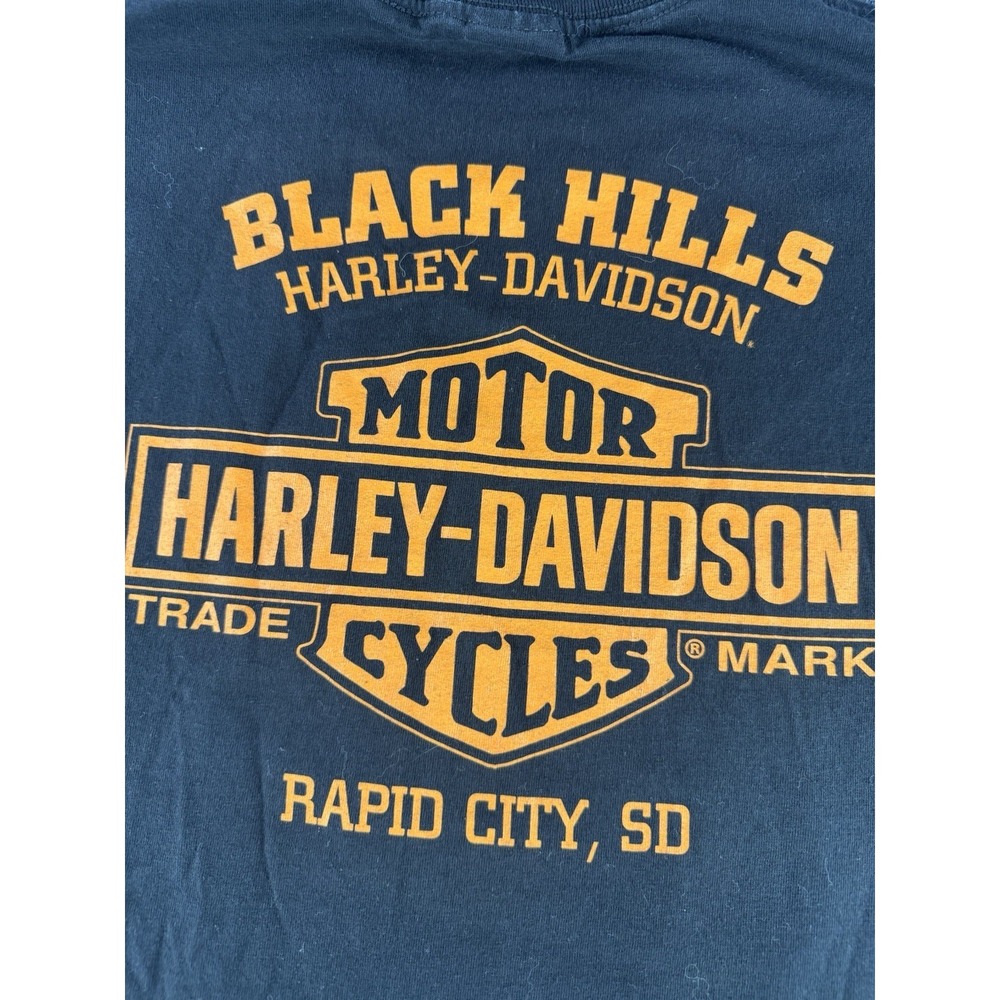 Harley Davidson Pin Up Girl T Shirt XL 2017 Black Biker Graphic Logo - Picture 5 of 9